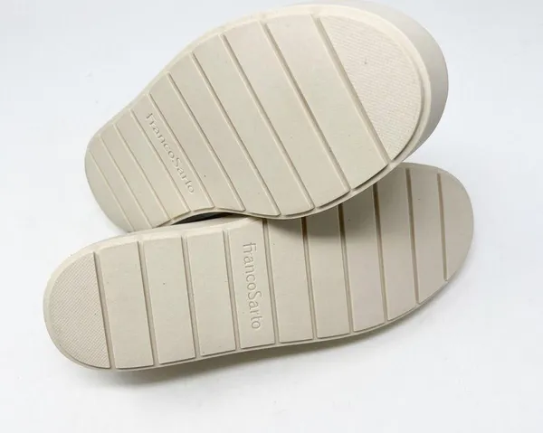 Franco Sarto Lodi 2 Slip On Platform Sneakers Size 6.5 Off White Putty Leather - Image 7