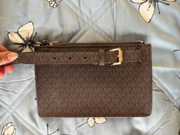 Michael Kors Brown Monogram Belt Bag - Image 2