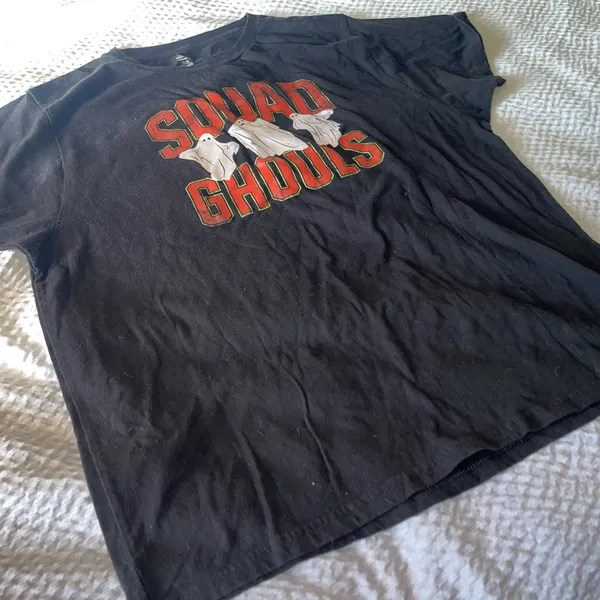 Black 'Squad Ghouls' Graphic T-Shirt by Celebrate! Halloween Size XL - Image 4