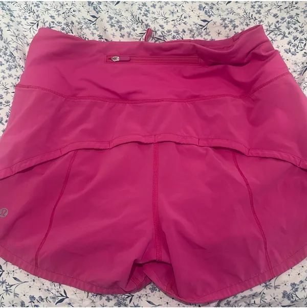 Pink Lululemon Speed Up Shorts 4" - Image 3