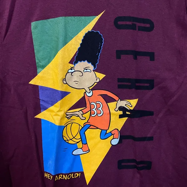 Gerald Hoopin Hey Arnold Animated Series Nickelodeon Tee M - Image 2