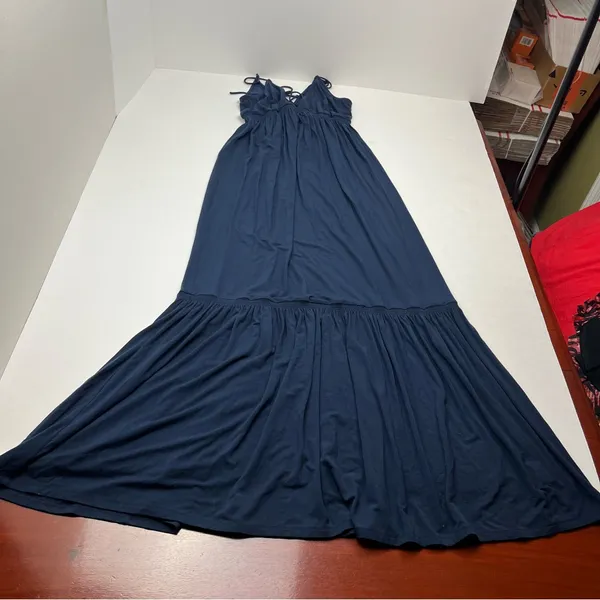 Favorite Daughter The Weekend Blue Maxi‎ Dress Womens Size Small Stretch NWOT - Image 3