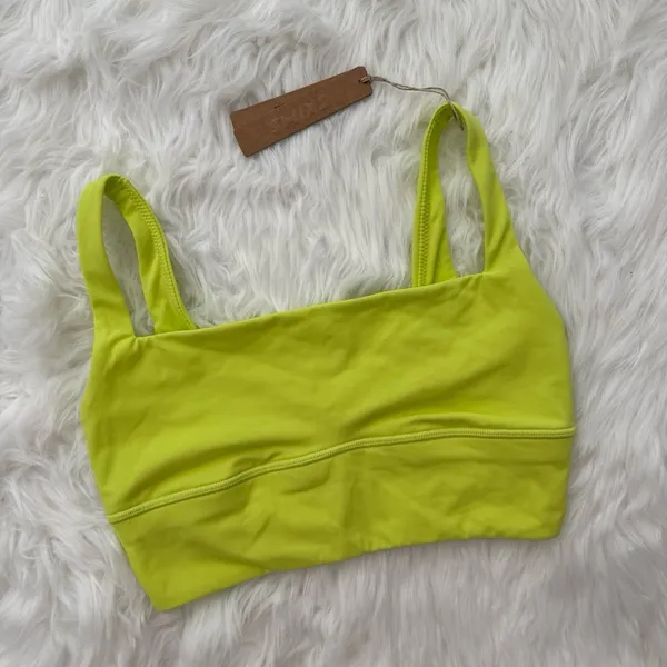 Skims Fits Everybody Square Neck Longline Bralette Daffodil Size XS - Image 3