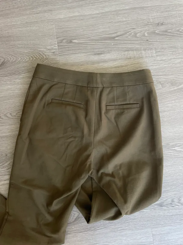 Petite Olive Green Work Pants - Image 4