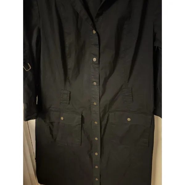 Converse Women's All Star Black 3/4 Sleeve Cotton‎ Shirt Dress - Image 2
