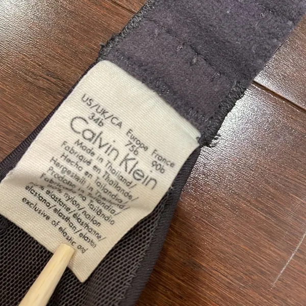 Calvin Klein Gray Bra - Image 2