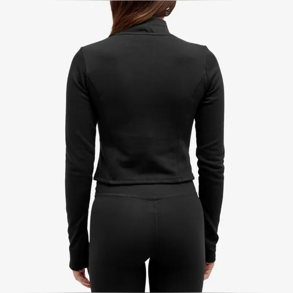 Good American Women's Compression Terry Mock Zip Top sz M - Image 6