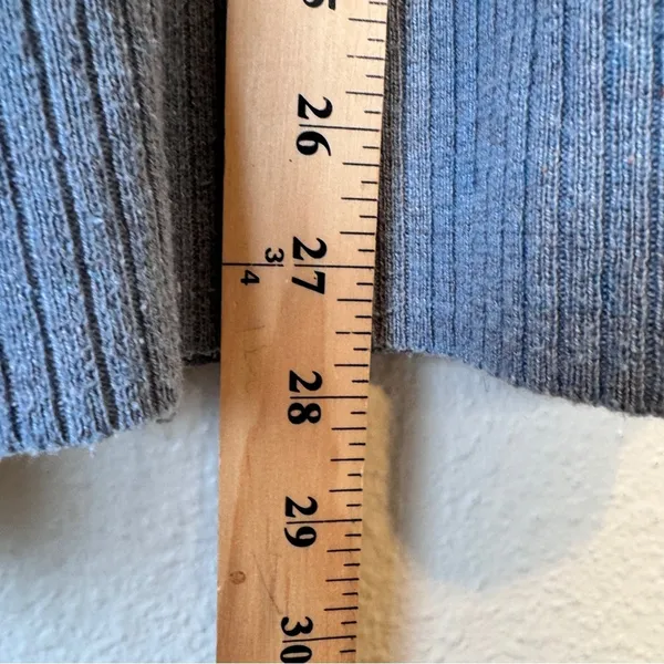 Smartwool Grey Merino Wool Blend V Neck Sweater Womens L Pullover Fall Casual - Image 6