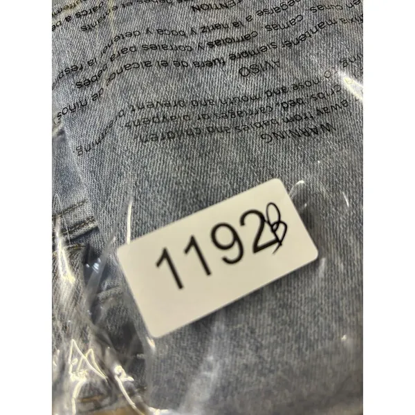 Risen Jeans Straight Leg Distressed‎ High Rise Light Wash - Image 10