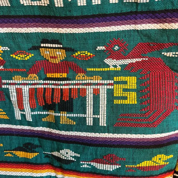 Vintage Guatemala Needle Point‎ Boho Lightweight Purse/Tote Nwot Unbranded - Image 11