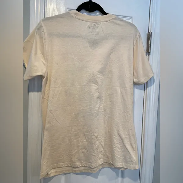 Disney Size M Cream Crew Neck North Pole Express Mickey Minnie Pluto Tee Shirt - Image 7