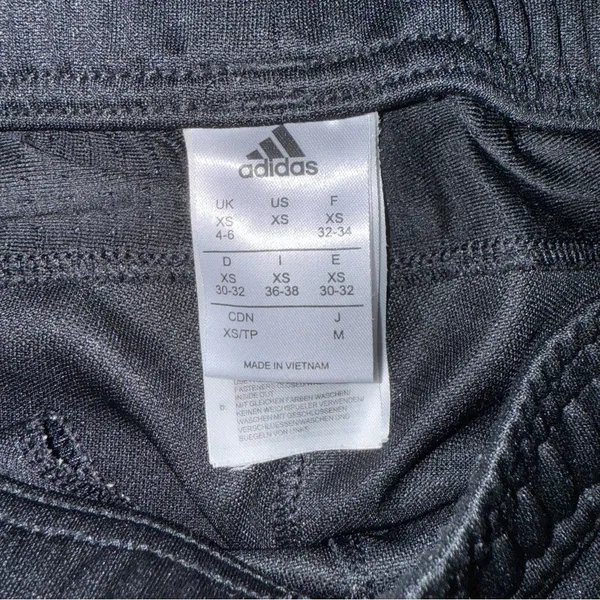 Adidas Black Track Pants with Red, White, and Blue Accents and Pockets - Image 13