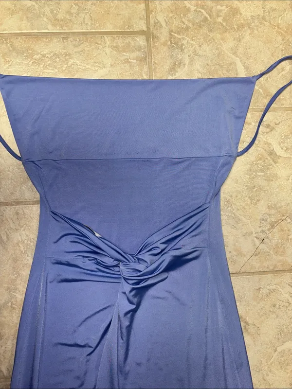 Meshki Periwinkle Maxi Slip Dress - Image 4