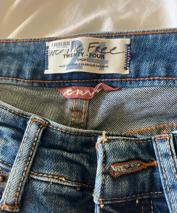 Free People Medium Wash Mom Jeans - Image 3