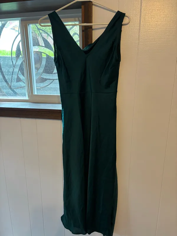 Emerald Green Midi Dress Size XS - Image 2
