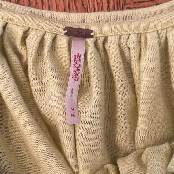 Free People chartreuse yellow Clouds Swing tank medium - Image 4