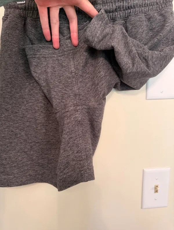 H&M high waisted drawstring dark gray soft pull on shorts - Image 6