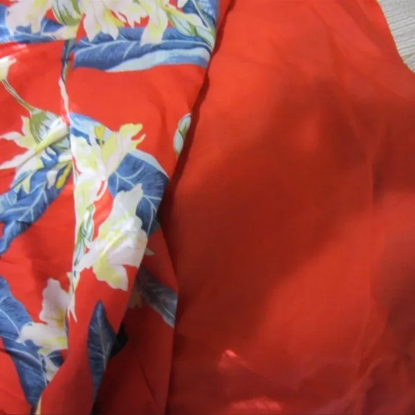 Hollister Red Tropical Floral Mini Dress Small | Hawaiian Aloha Sundress Strappy - Image 6
