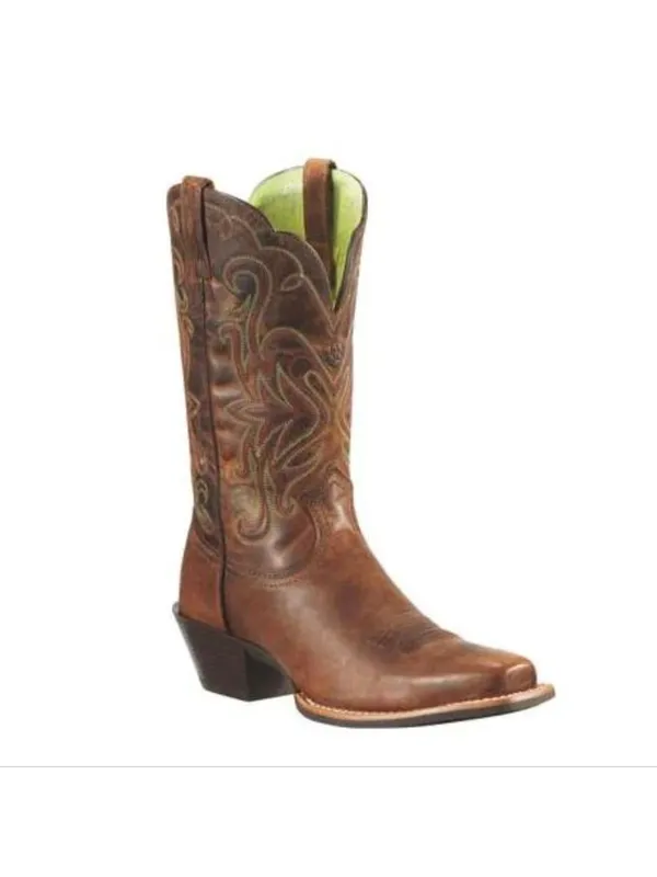 Ariat legend cowboy boots sassy brown size 6B - Image 2