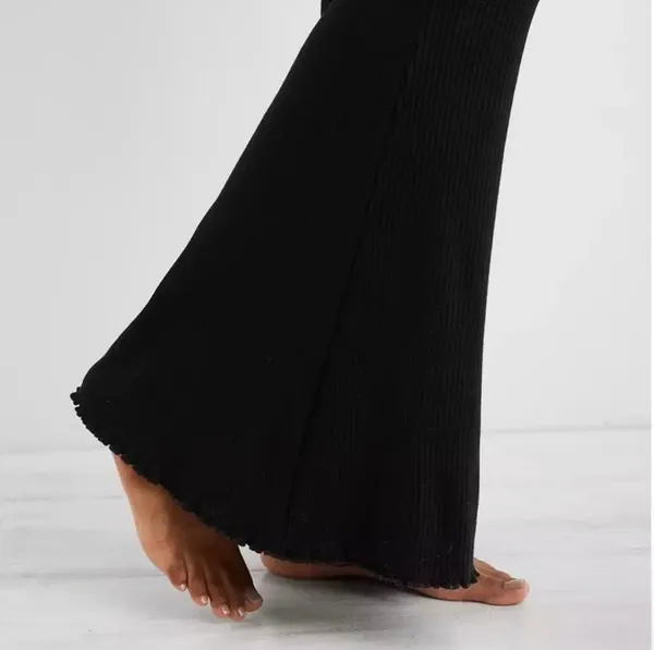 Aerie Kick-It Ribbed High-Waisted Super Flare Pants - Image 4