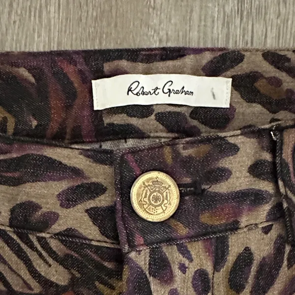Robert Graham Women’s Deidre Collector‎ Multi Animal-Print Skinny Jeans Pants - Image 13