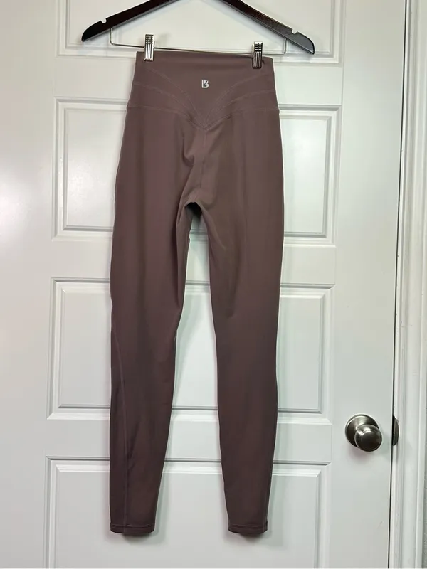 Buffbunny Legacy Ultra High Rise Performance Athletic Leggings Mocha Size Small - Image 5