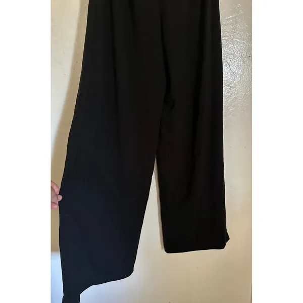 NWT OGL Eco-Friendly Strapless Wide-Leg Jumpsuit – Black, Size XS - Image 4