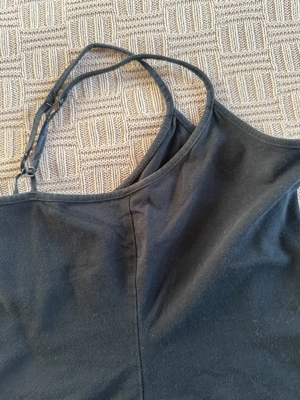 98% Cotton GAP Black Women's Spaghetti Strap Camisole - Image 5