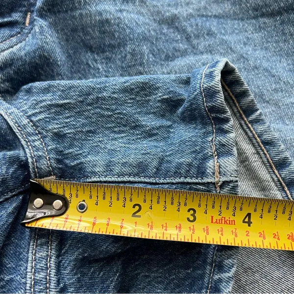 Madewell The Momjean Short Size 29 High Rise Mid Length NJ068 Button Fly 4" - Image 7