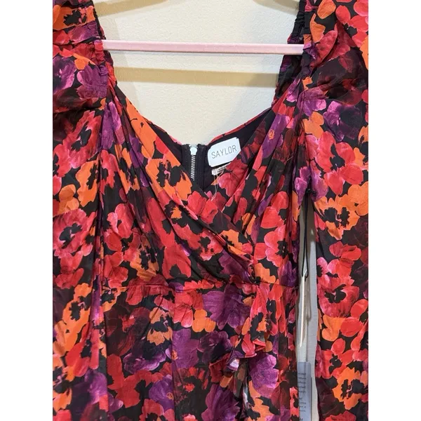 SAYLOR Alouette Floral Mini Cocktail Sweetheart Dress Women's Size XS New $275 - Image 5