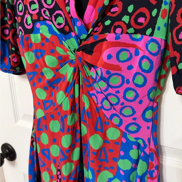 RHODE leanna mini dress in enchanted woods vibrant print‎ size 4 - Image 4