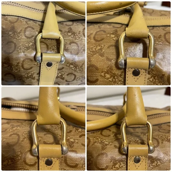 Celine PVC Classic Beige/Brown Duffel Bag - Image 11
