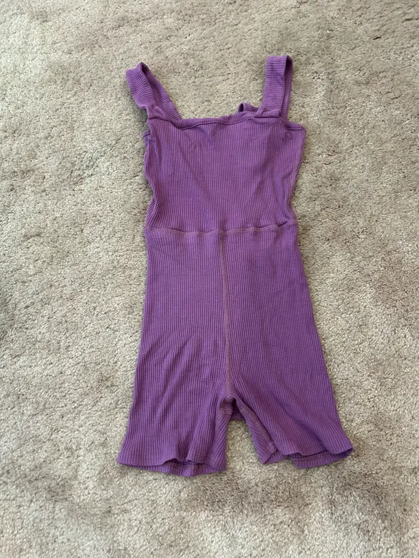 Daily drills Purple Ribbed Romper - Image 2