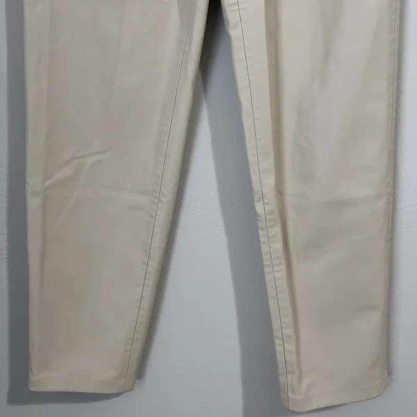 Zara Women's Size 2 Slim Mom Fit Faux Leather Pants Cream‎ Super Soft High Rise - Image 4