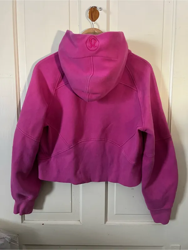Lululemon Scuba Oversized Full Zip Sonic Pink W3EOZS XS/S - Image 5