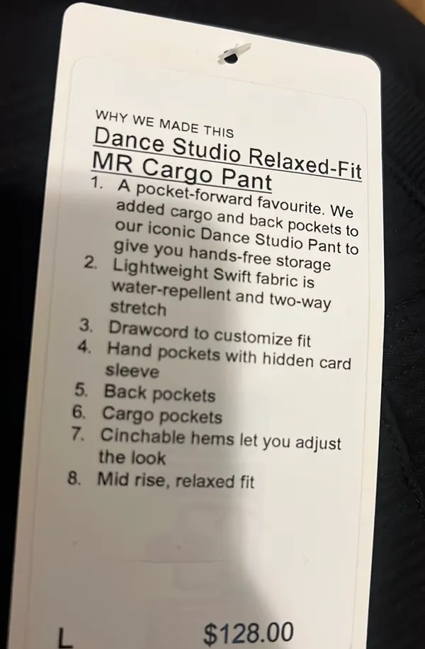 Lululemon Dance Studio Relaxed-Fit Mid-Rise Cargo Pant - Image 5