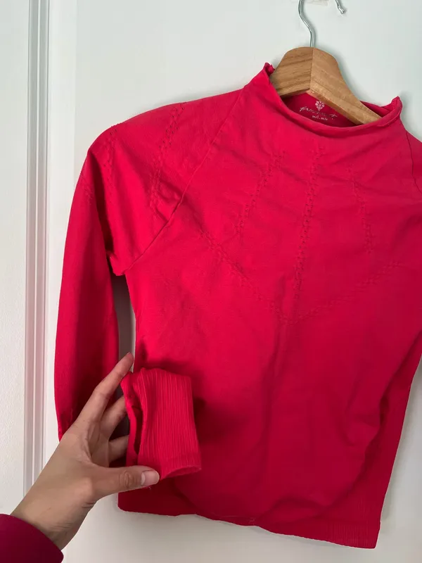 FP Movement Good Karma Mock Neck Workout Seamless Top Size M/L - Image 5