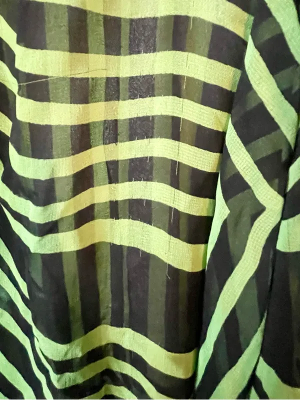 Sheer Geometric Blouse Size Large ~ Loose Fit ~ Layering Piece - Image 5