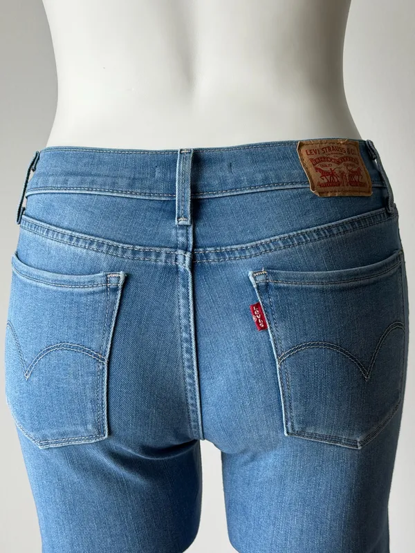 Levi 710 Blue Super Skinny Stretch Jeans - Image 7