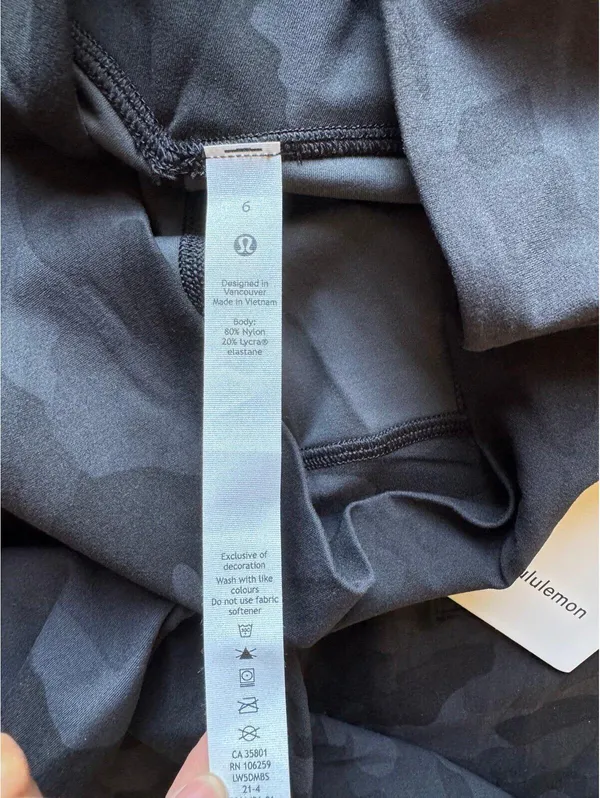 Lululemon Align Jogger High Rise 28” Heritage Camo Black Size 6 NWT - Image 6