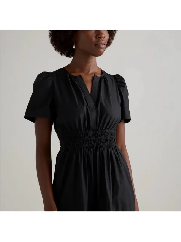 Quince 100% Organic Cotton Poplin Tiered Maxi Dress - Image 2