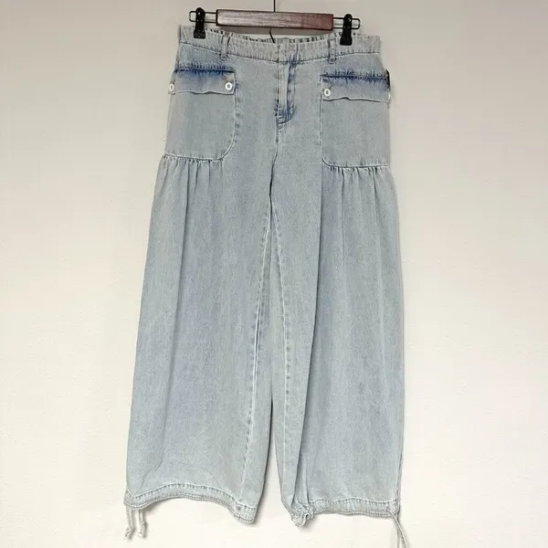 *NEW* BiBi Balloon Jeans Blue Size L - Image 3