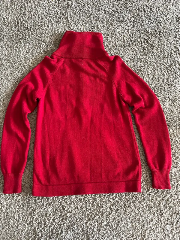 Lauren Ralph Lauren Classic Red Quarter Zip Pullover L/G - Image 13
