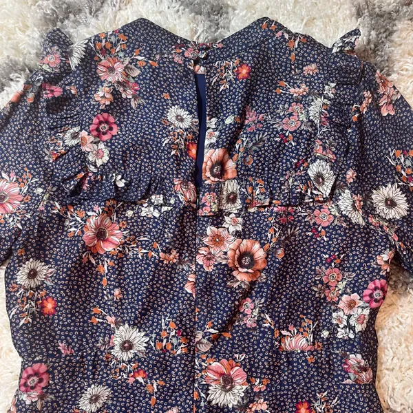 Wander Cassidy Navy Blue Floral Print Mini Dress - Image 6