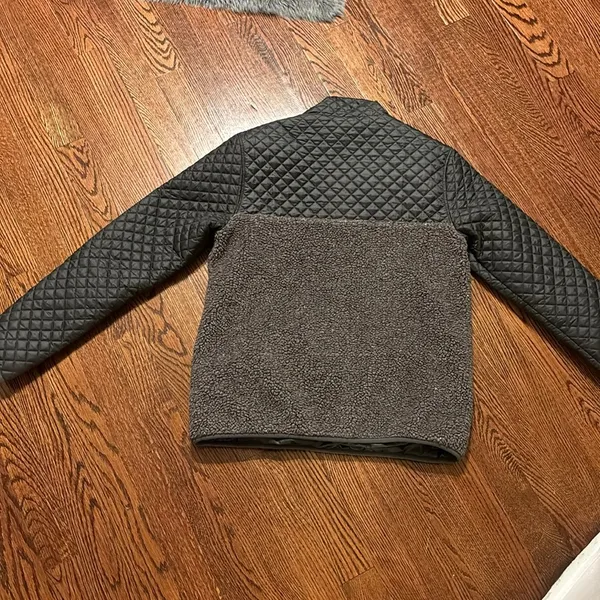 Patagonia Grey Retool Fleece Quilted Retro 1/4 Pullover - Image 5