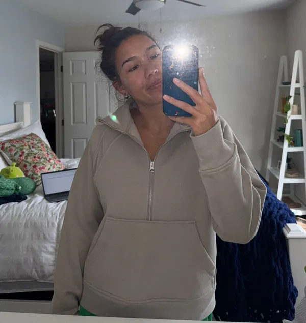 Sweatshirt Tan Size M - Image 3