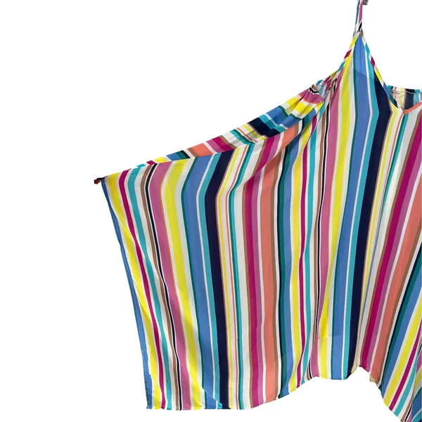 Bleu by Rod‎ Beattie Striped Swim Coverup Multicolor Rayon Beach Dress Large EUC - Image 3