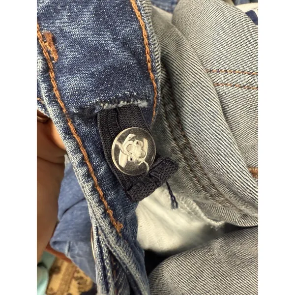 Gap Maternity Stretch Denim Jean Bib Overalls‎ Size S Pockets 27 inch Inseam - Image 8