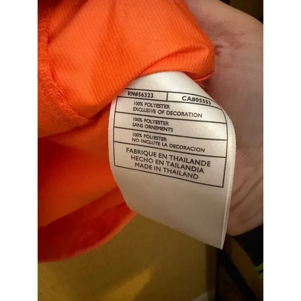 Nike Golf Storm-FIT Women Quarter-Zip Windbreaker Jacket Coral Orange Medium - Image 3