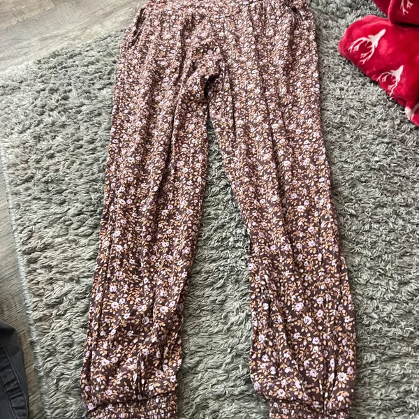 AERIE Homebody‎ Jogger Pant In Mauve Floral size XS - Image 6